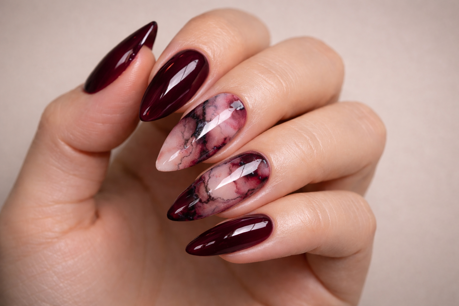 Gel extension nails